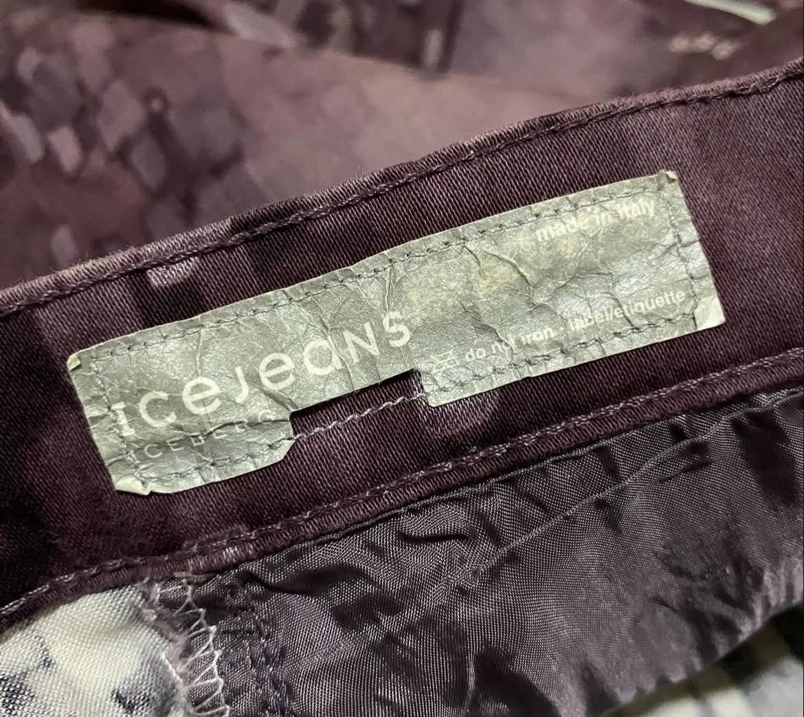 Iceberg Vintage 90s Ice Jeans by Ice Berg Printed Flare Pants Size US 28 / EU 44 - 8 Thumbnail
