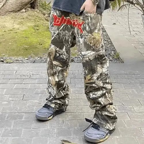 VIBE Embroidery Camo Cargo Pants Size US 32 / EU 48 - 7 Thumbnail