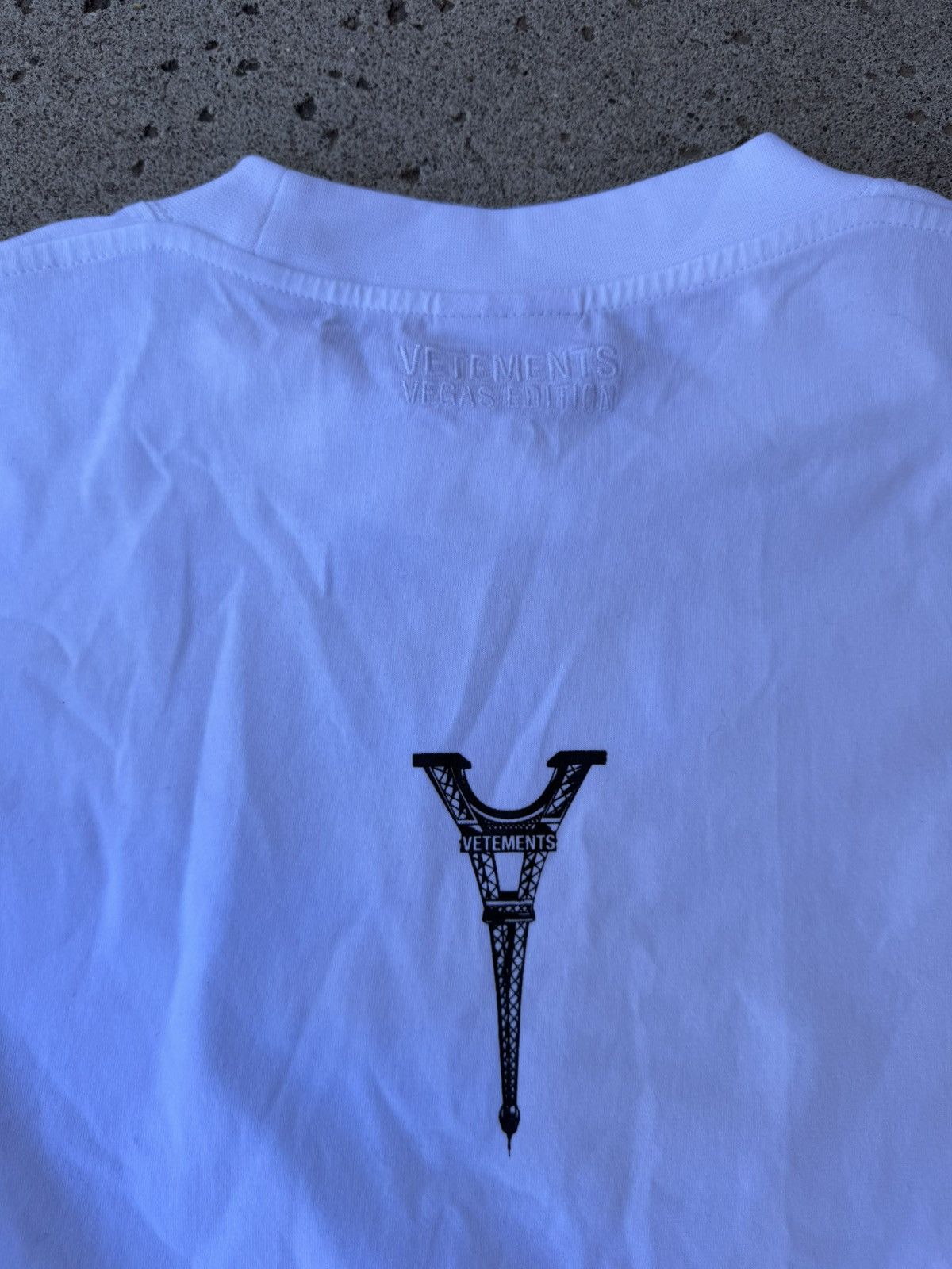 Vetements Vegas Edition Signed Guram Metal Logo Tee