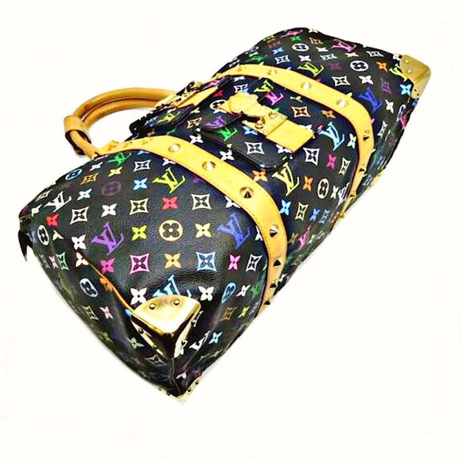 Louis Vuitton Authentic Vuitton Multicolore Noir Keepall 45 Size ONE SIZE - 3 Thumbnail