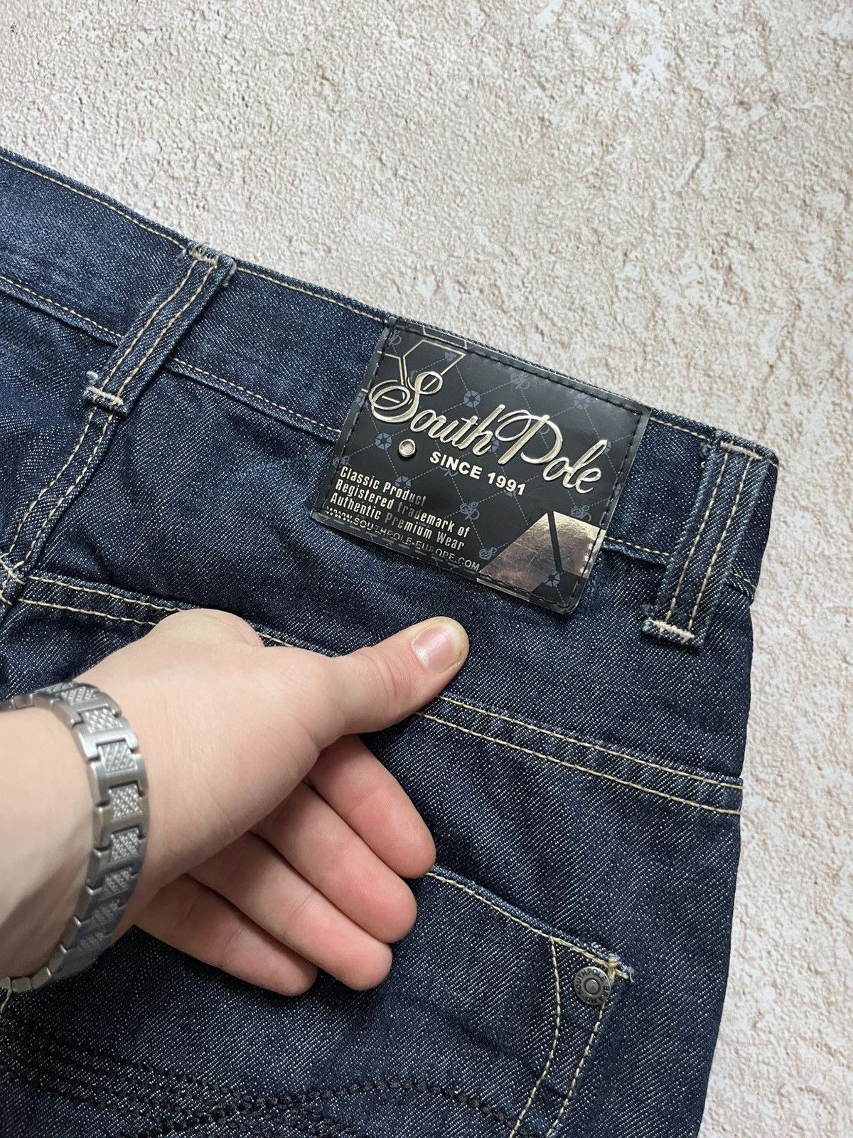 Southpole VTG y2k baggy jeans shorts jorts 90 southpole carpenter Y2K Size US 34 / EU 50 - 8 Thumbnail