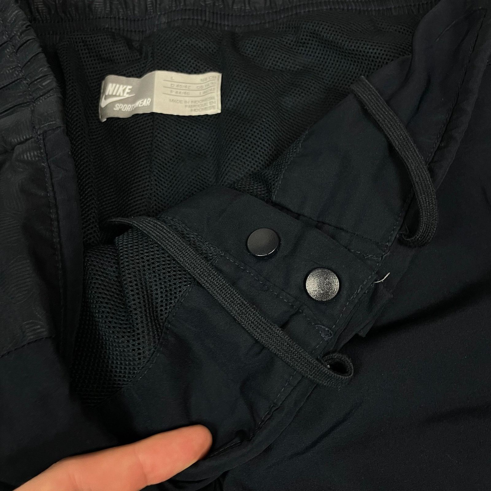 Nike × Vintage Nike Sportswear Mens Navy Swoosh High-Rise Track Pants Large Size US 30 / EU 46 - 10 Thumbnail