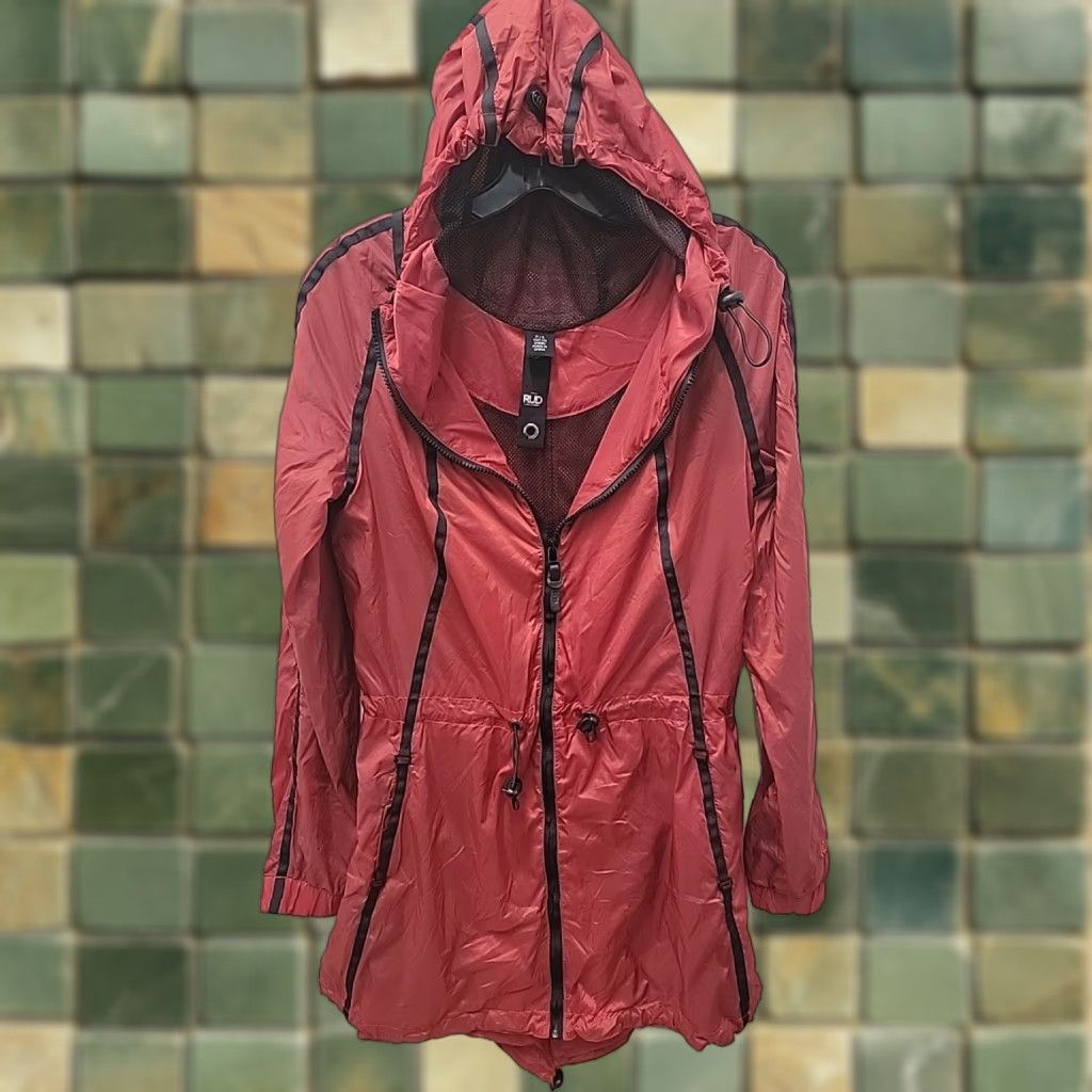 Vintage RUD By Rudsak RED Hooded Windbreaker Womens PS Jacket Size S / US 4 / IT 40 - 1 Thumbnail