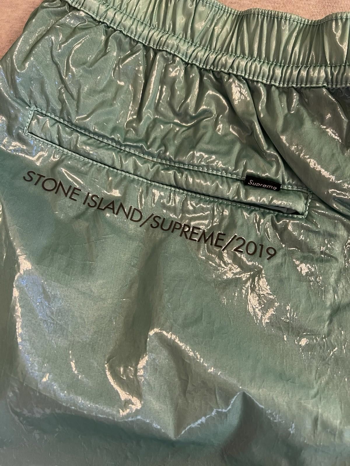 Supreme SS19 Supreme Stone Island Silk Light Blue Pants M 2019 Size US 32 / EU 48 - 7 Thumbnail