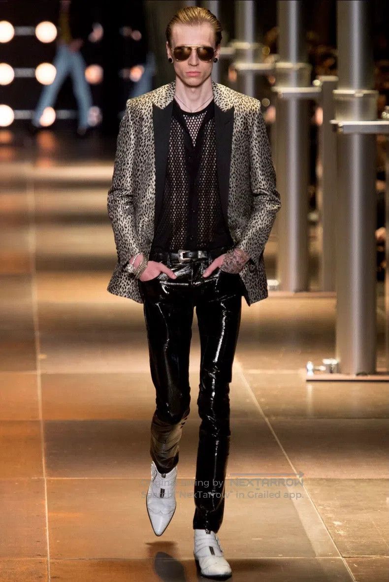 Saint Laurent Paris Saint Laurent Paris Leopard Print Smokey Jacket Size US S / EU 44-46 / 1 - 1 Thumbnail