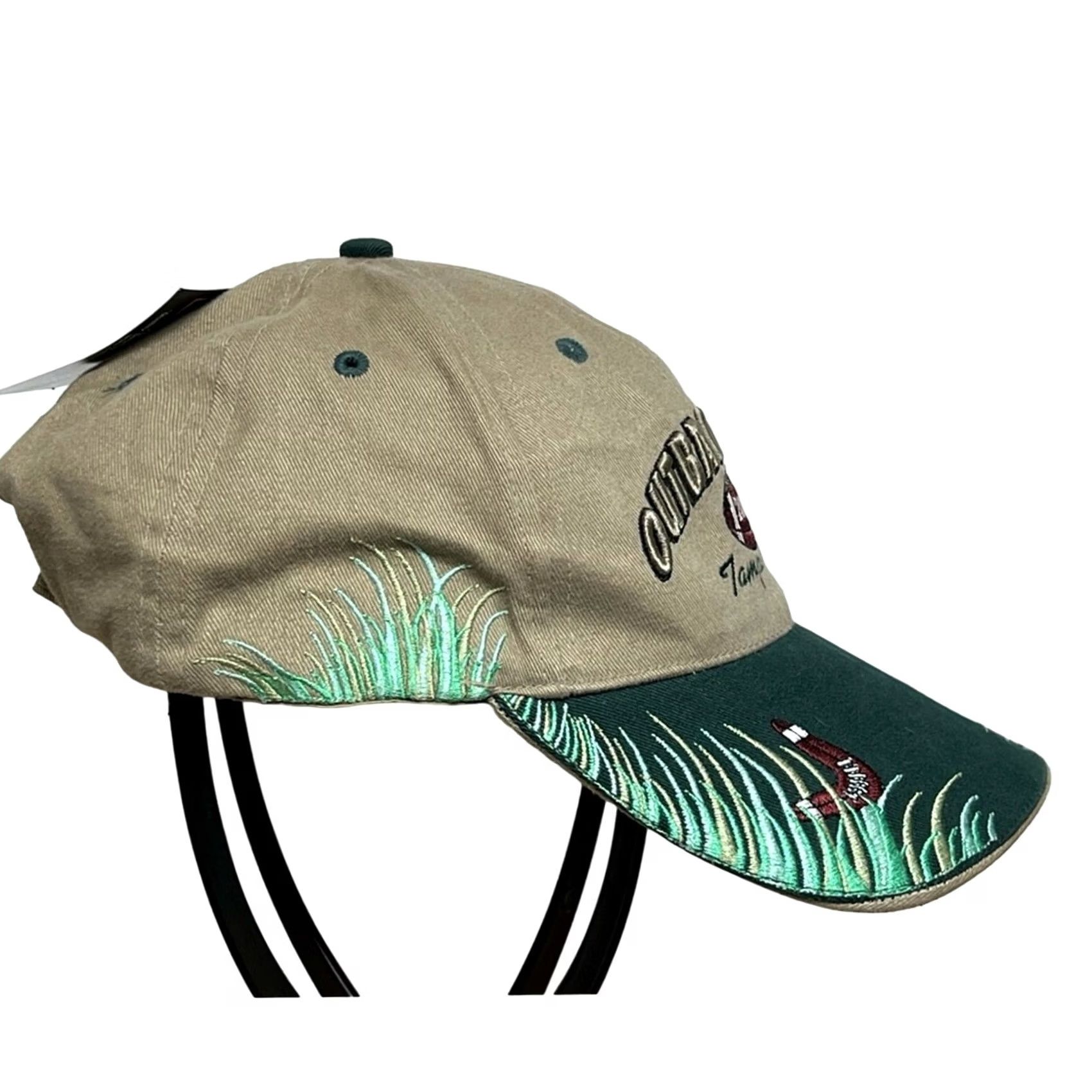 Native VINTAGE Outback Bowl Tampa Bay 2005 Georgia vs. Wisconsin Baseball Hat Cap NWT Men One Size Tan Native Sun Baseball Cap Mens Size ONE SIZE - 3 Thumbnail