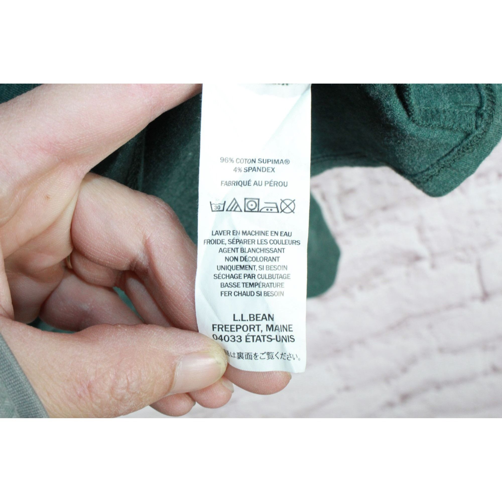 L.L. Bean LL Bean Stretch Pima Tee Shirt Long Sleeve Henley Size US M / EU 48-50 / 2 - 6 Thumbnail