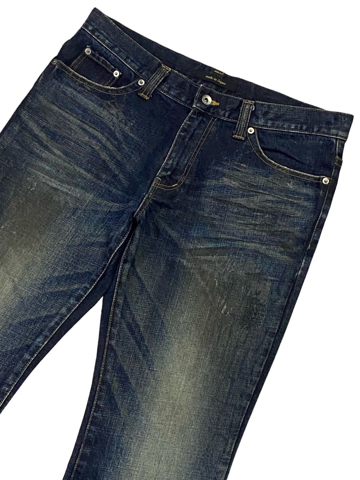 semanticdesign Semantic Design Flared Snakeskin Denim Pants Size US 34 / EU 50 - 16 Thumbnail