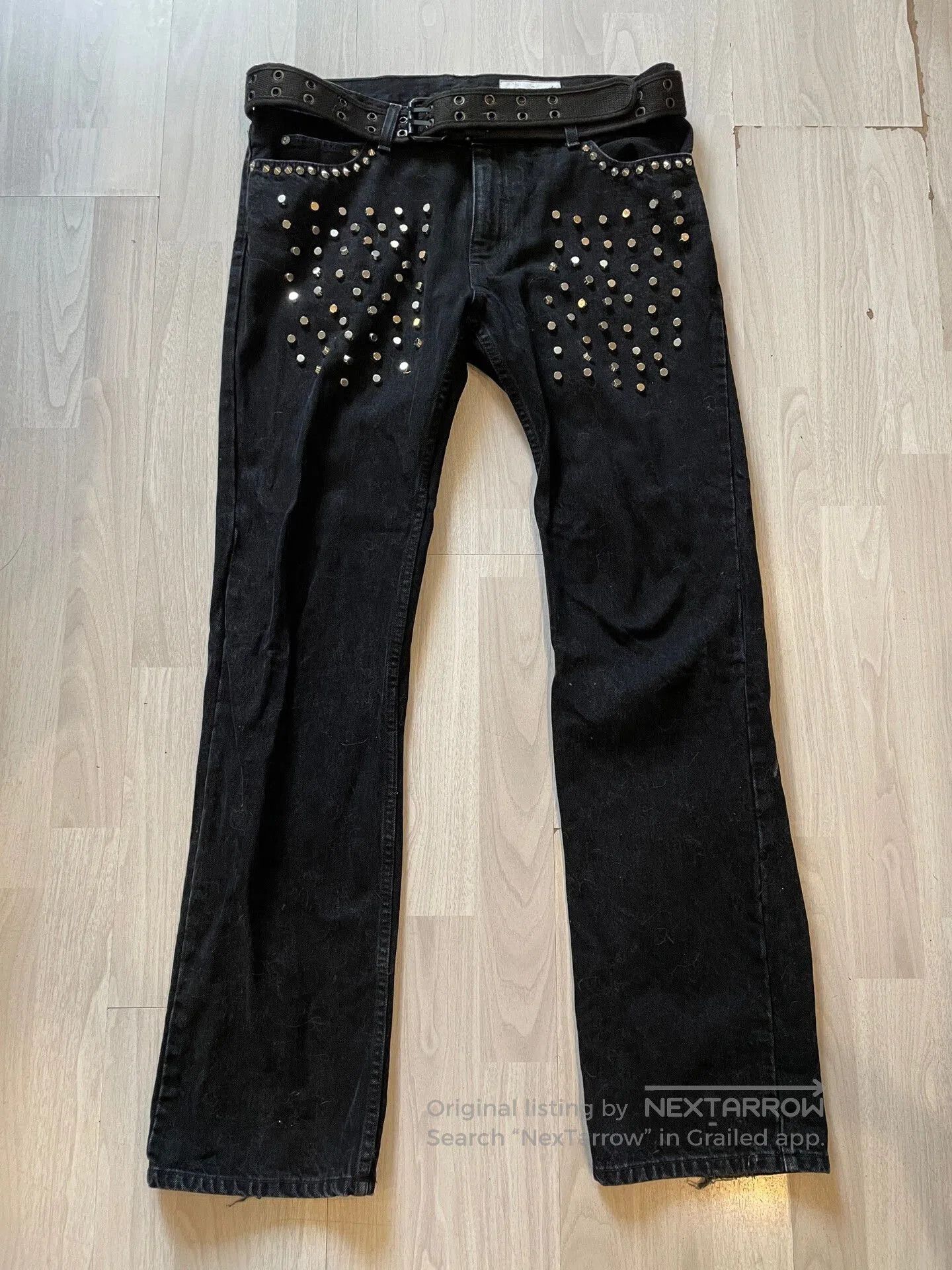 Siberia Hills black studded straight. Size US 32 / EU 48 - 1 Thumbnail