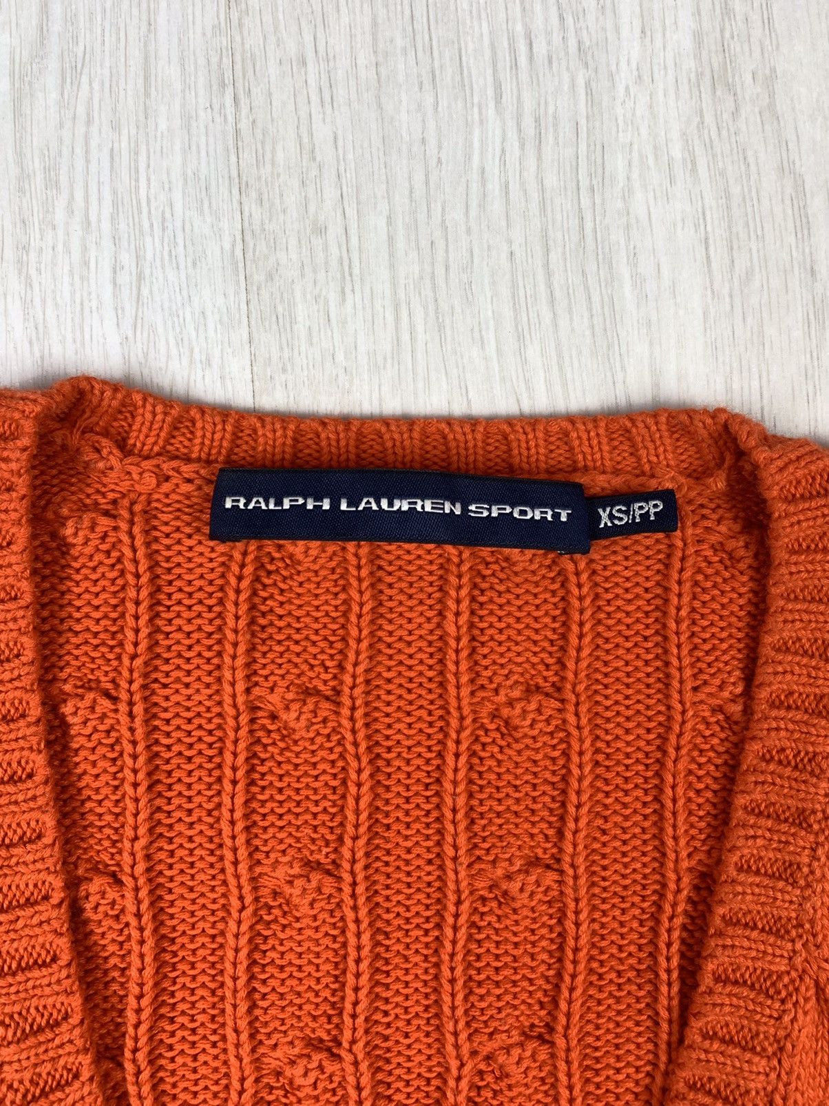 Ralph Lauren Polo Ralph Lauren Womens Cable Knit V-Neck Sweater Size XS Size XS / US 0-2 / IT 36-38 - 6 Thumbnail