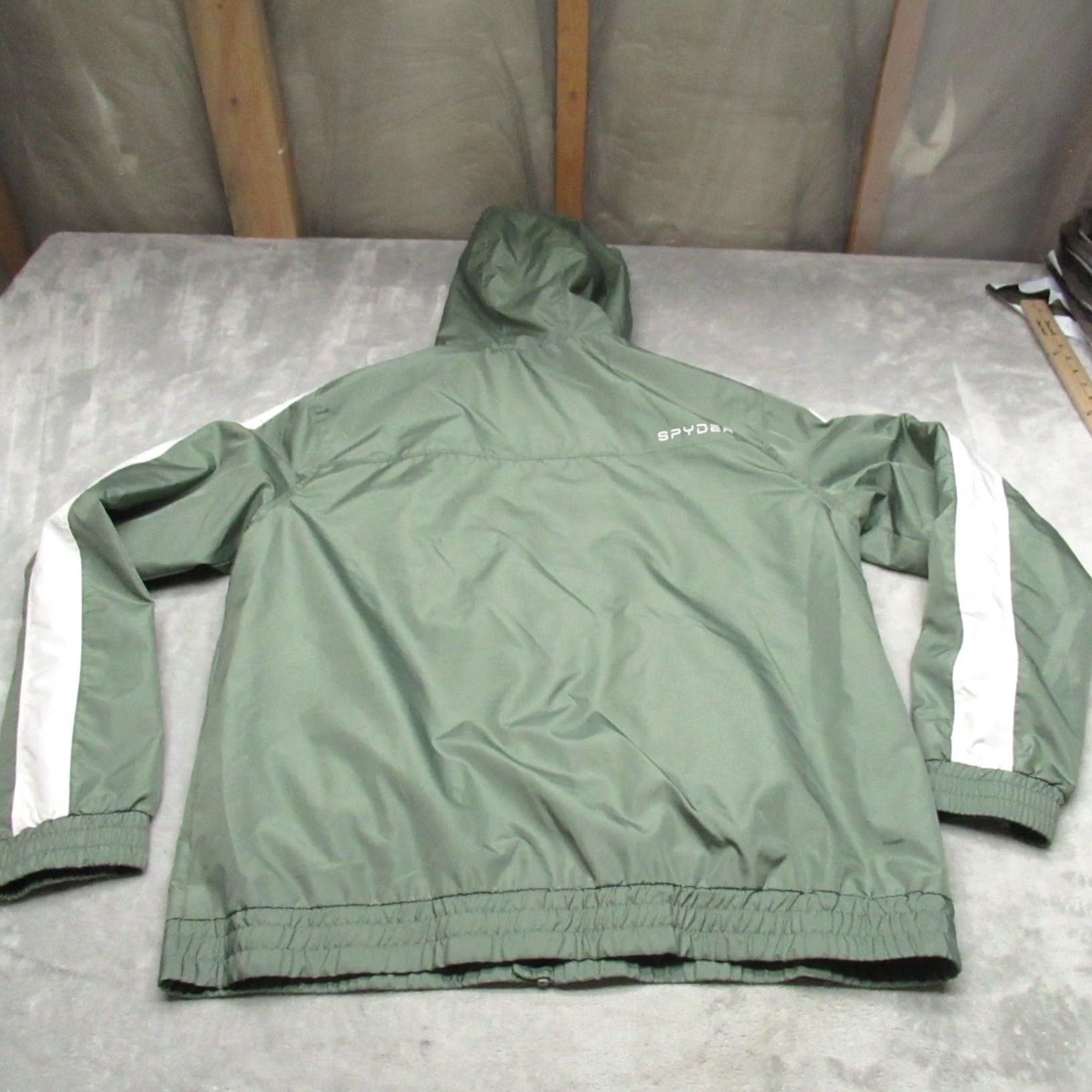 Spyder Spyder Jacket Mens L Green White Full Zip Lightweight Windbreaker Wind-Resistant Outdoor Casual Size US L / EU 52-54 / 3 - 7 Thumbnail