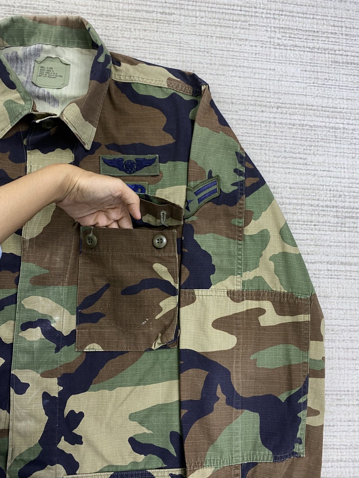 Vintage Vintage U.S Air Force Woodland Camouflage M65 Field Jacket Size US M / EU 48-50 / 2 - 10 Thumbnail