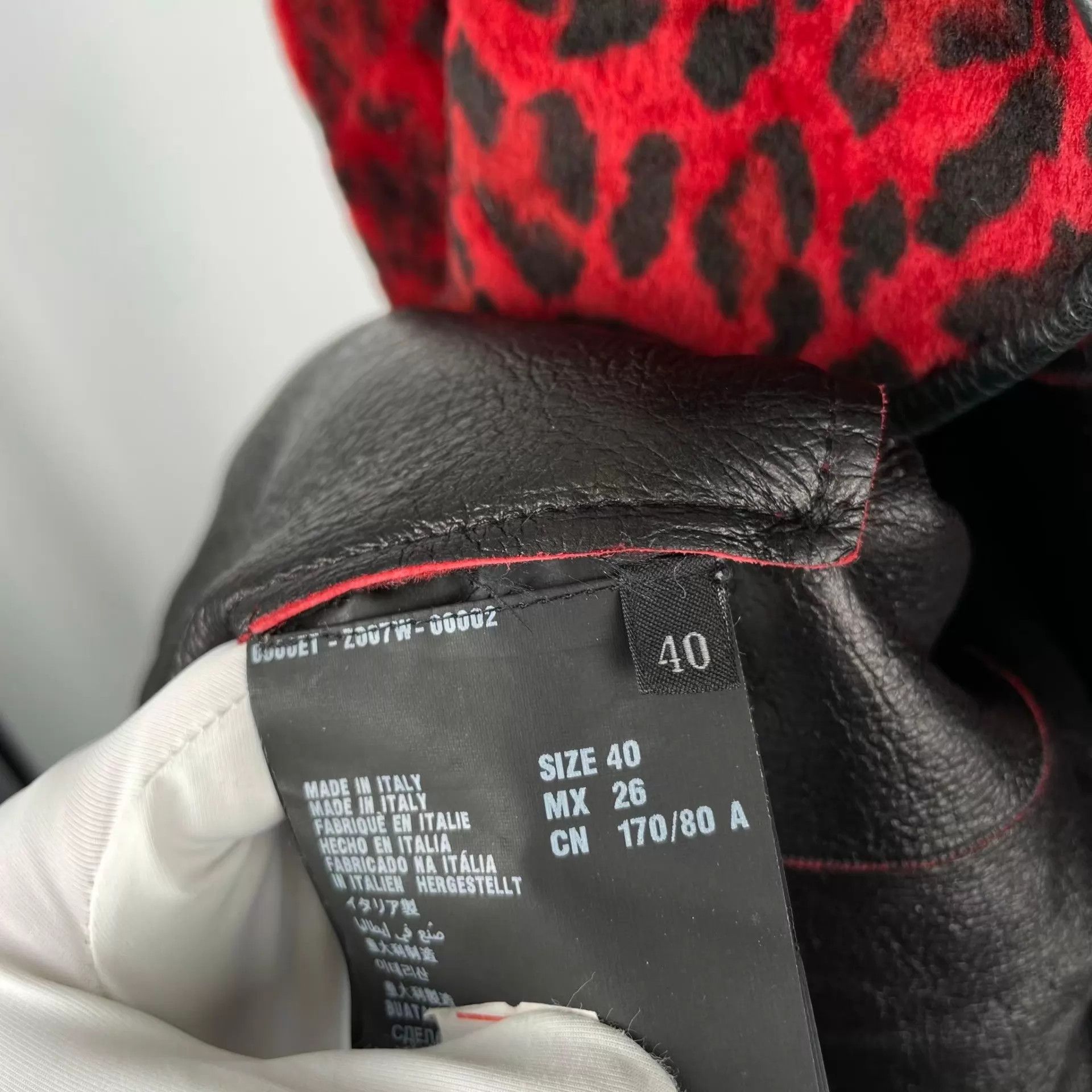 Miu Miu MIU MIU Red Leopard Print Heavy Jacket Size S / US 4 / IT 40 - 5 Thumbnail