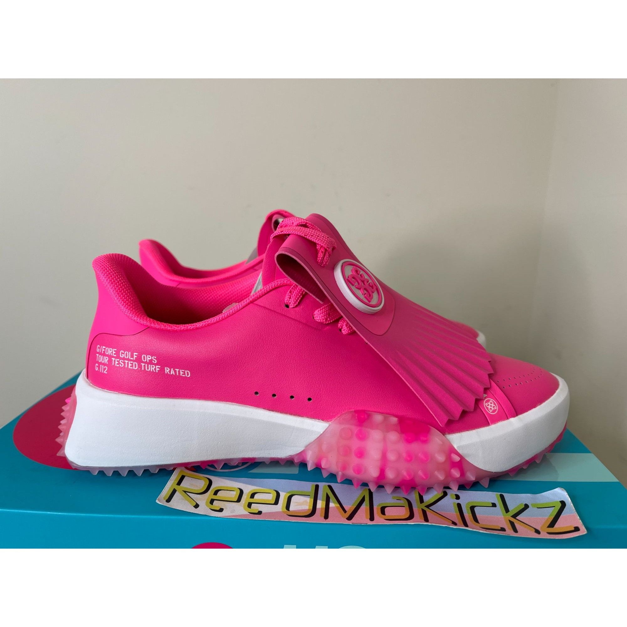 G/FORE G/FORE G.112 KILTIE GOLF SHOES KNOCKOUT PINK WOMENS 7US Size US 7 / IT 37 - 4 Thumbnail
