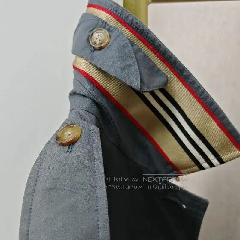 Burberry Burberry Cotton Check Mid-Length Trench Coat. Size M / US 6-8 / IT 42-44 - 6 Thumbnail