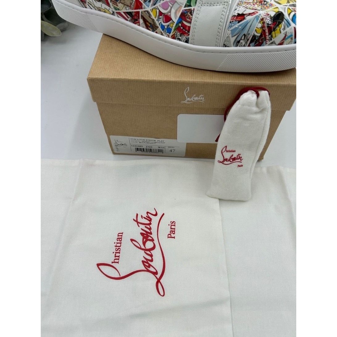 Christian Louboutin Christian Louboutin fun Louis Jr flat patent sneaker sz 47 Size US 14 / EU 47 - 4 Thumbnail