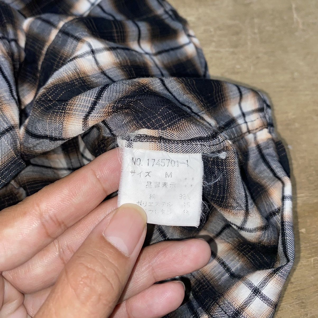 Issey Miyake × Japanese Brand × Tete Homme Tete homme by issey miyake plaid shirt Size US M / EU 48-50 / 2 - 4 Thumbnail