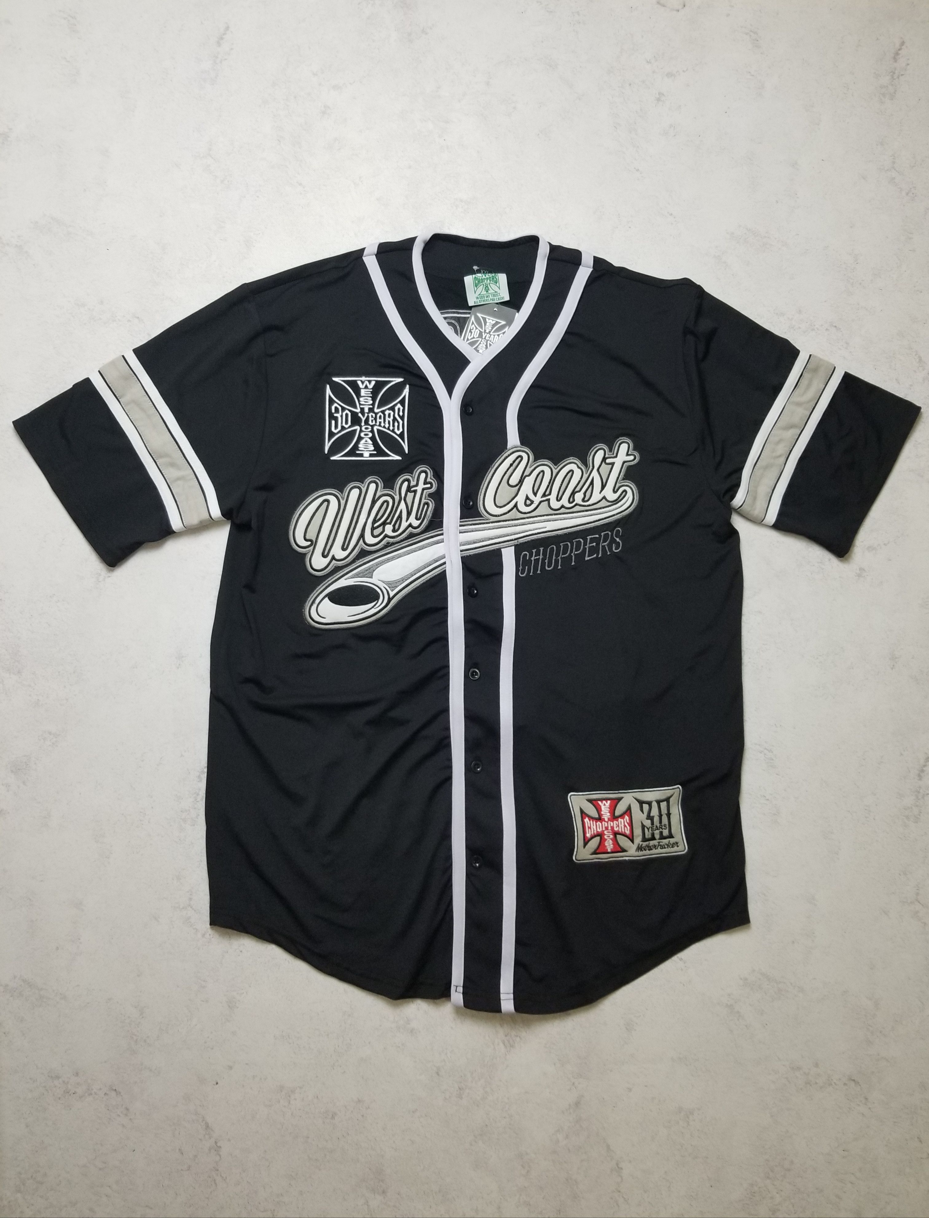 West Coast Choppers 30 Years Anniversary Limited Baseball Jersey Shirt Size US XXL / EU 58 / 5 - 1 Thumbnail