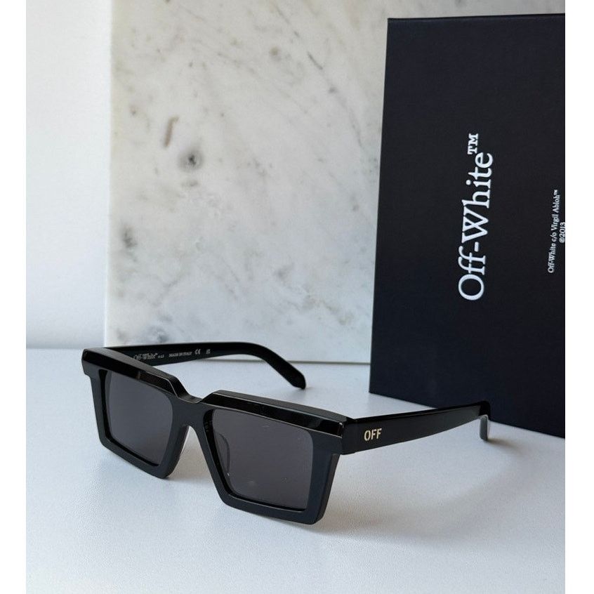 Off-White NEW Off White Windsor Black Square Unisex Sunglasses Size ONE SIZE - 1 Thumbnail