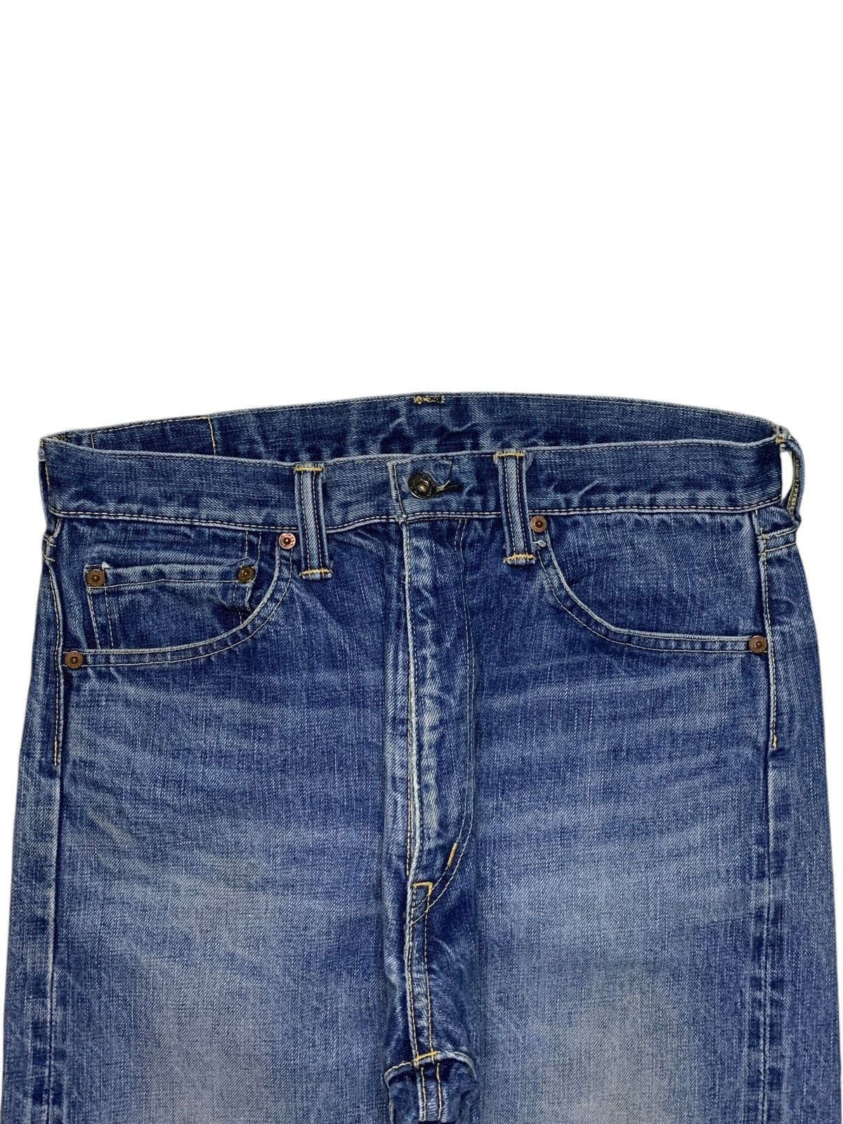 Japanese Brand × Post Overalls Vintage Japanese Post Overalls Selvedge Bartacks Loose Jeans Size US 31 - 5 Thumbnail