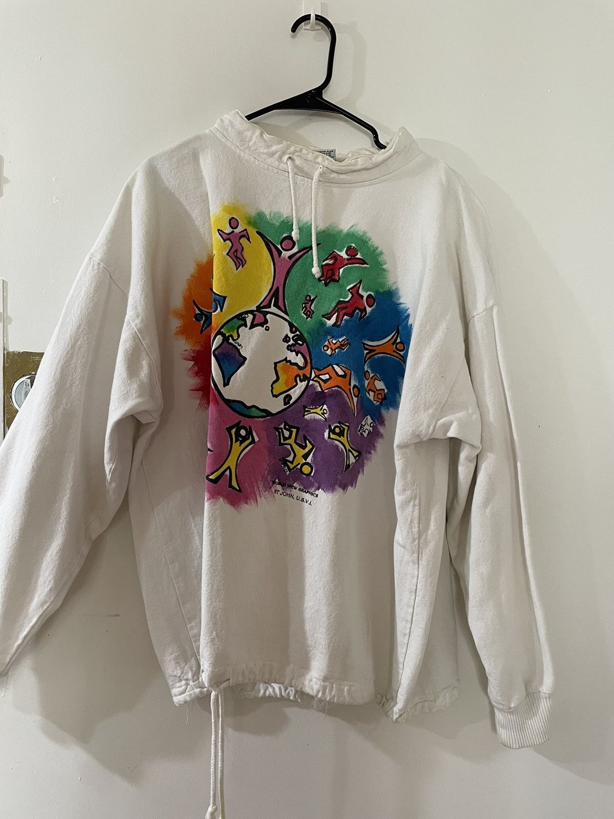 Vintage vintage hand drawn peace crewneck Size US M / EU 48-50 / 2 - 1 Thumbnail
