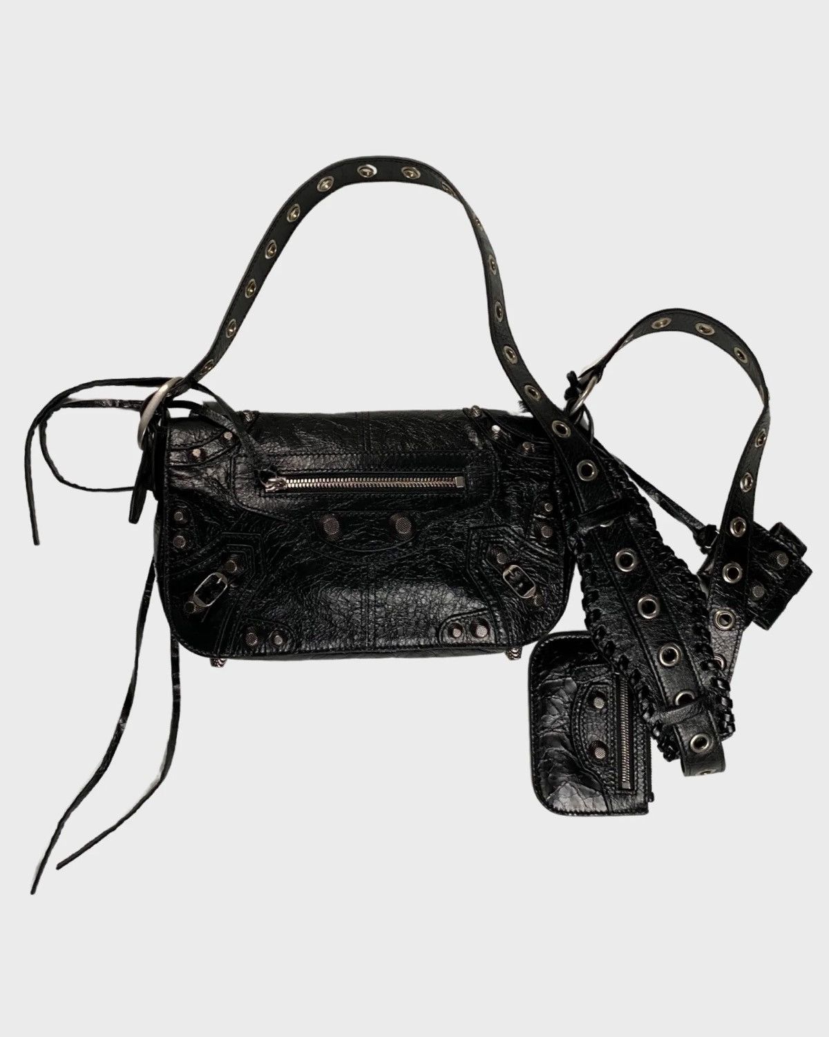 image of Balenciaga Rectangle "men’S“ Le Cagole Bag In Black Sz:os, Men's