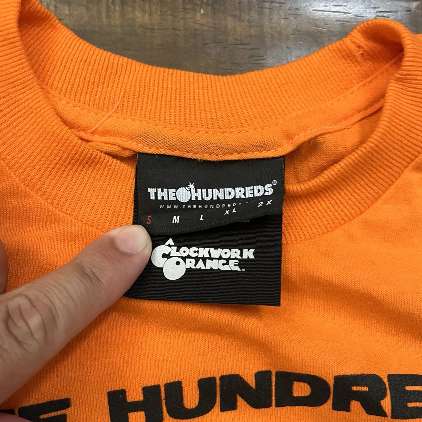 The Hundreds The Hundreds A Clockwork Orange T-Shirt Mens S Orange Graphic Print Crew Neck 70s Classic Funny RARE Size US S / EU 44-46 / 1 - 4 Thumbnail