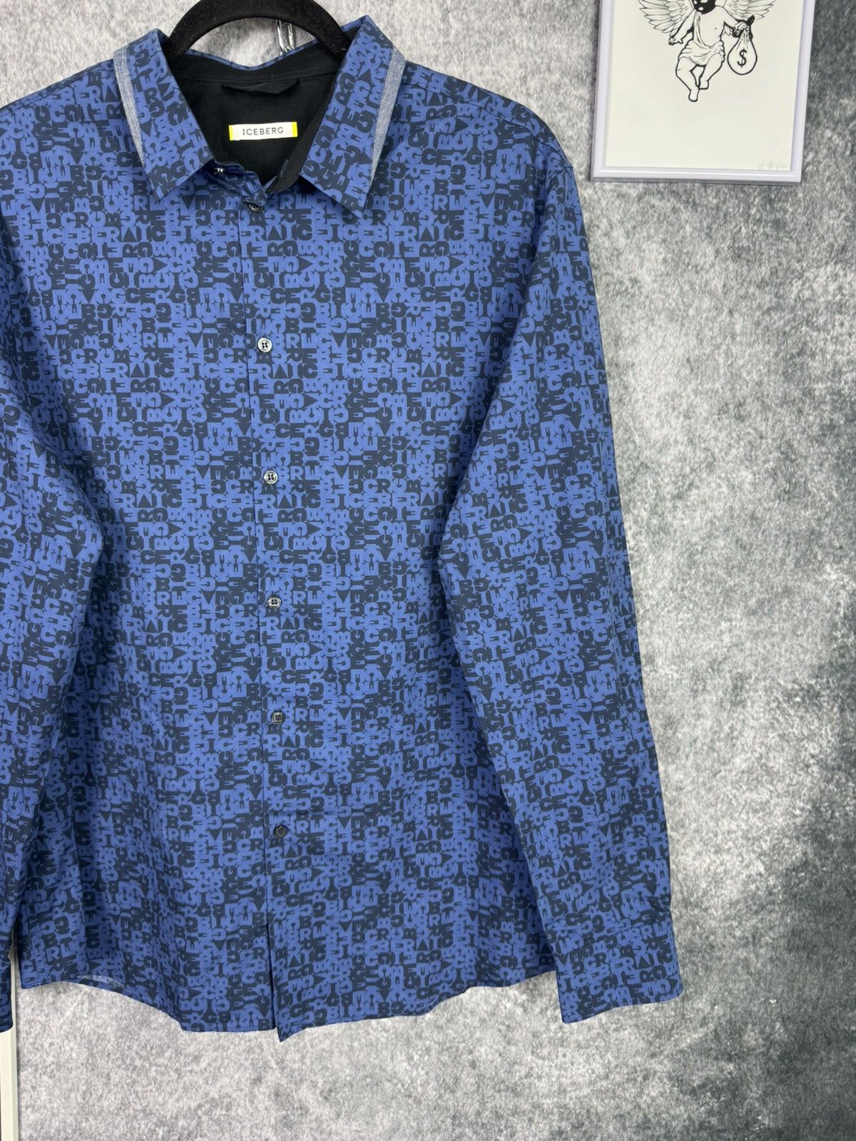 Iceberg Shirt Iceberg men’s size L old money luxury denim multi logo Size US L / EU 52-54 / 3 - 4 Thumbnail