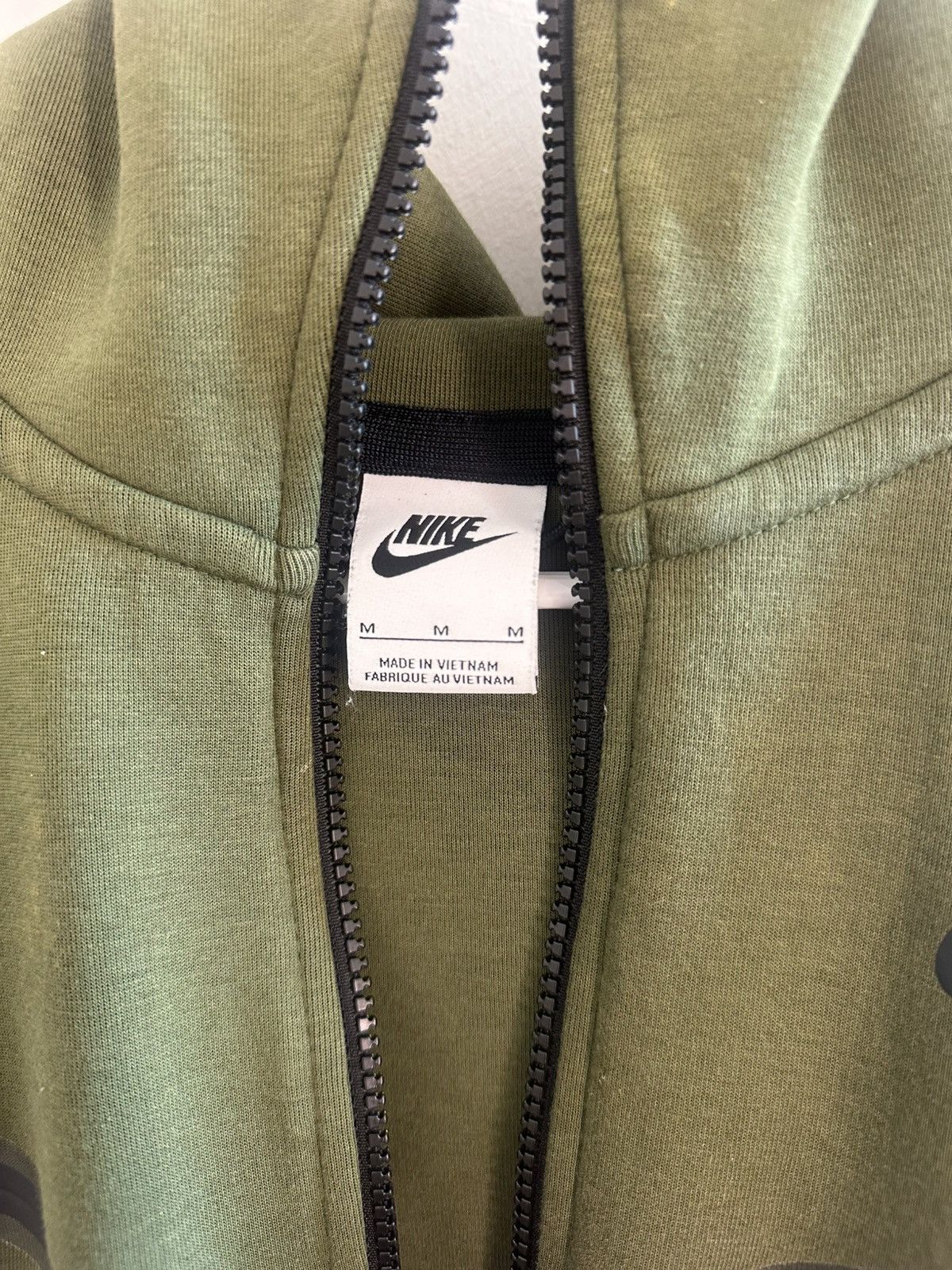 Nike Olive Nike Tech Zip Up Hoodie Size US M / EU 48-50 / 2 - 3 Thumbnail