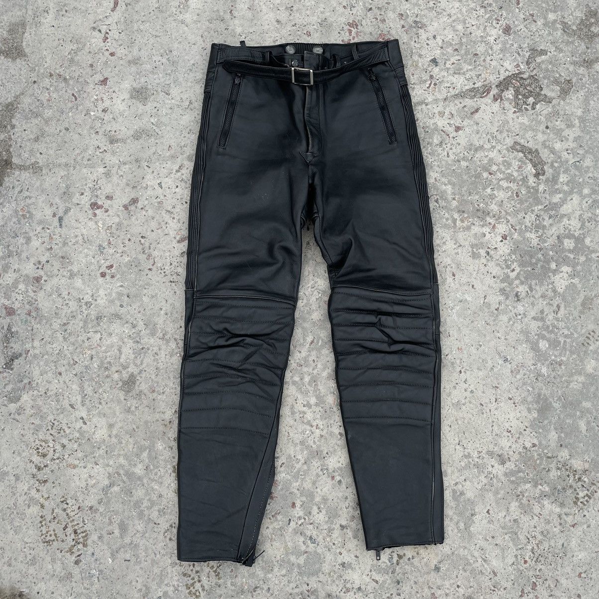Vintage Moto Pants Real Leather Y2K 90s USA style