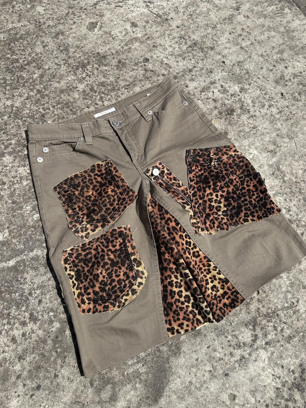 Other Vintage Leopard Jeans Shorts Rare Streetwear Casual L Custom Size US 34 / EU 50 - 4 Thumbnail