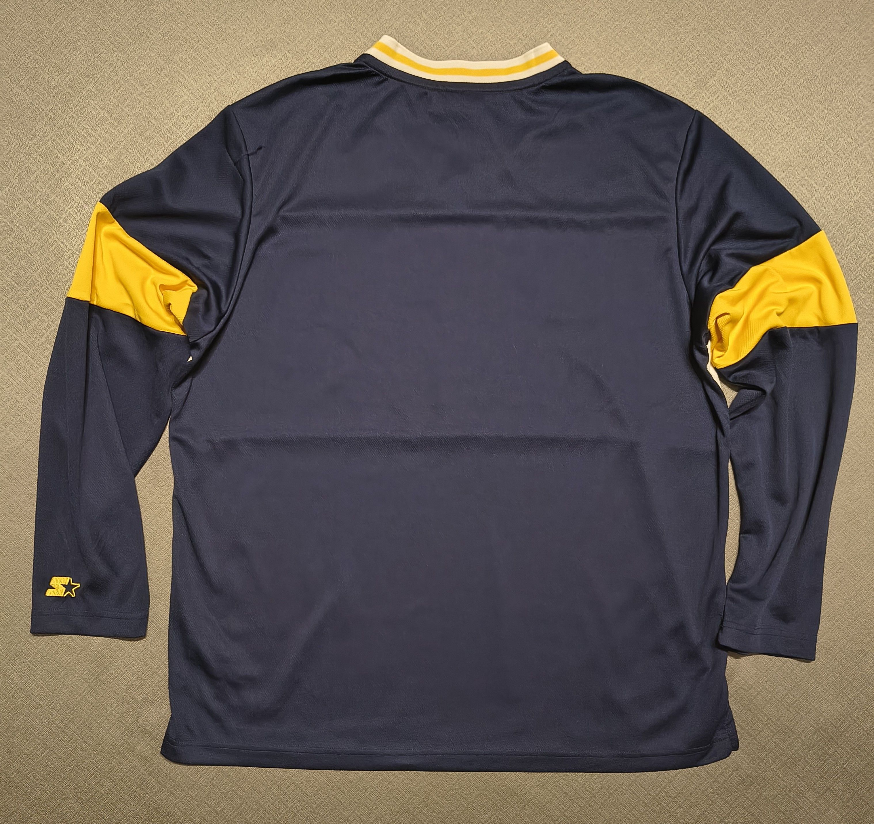 Starter Starter Black Label Long Sleeve Jersey Navy/Yellow Size US L / EU 52-54 / 3 - 6 Thumbnail