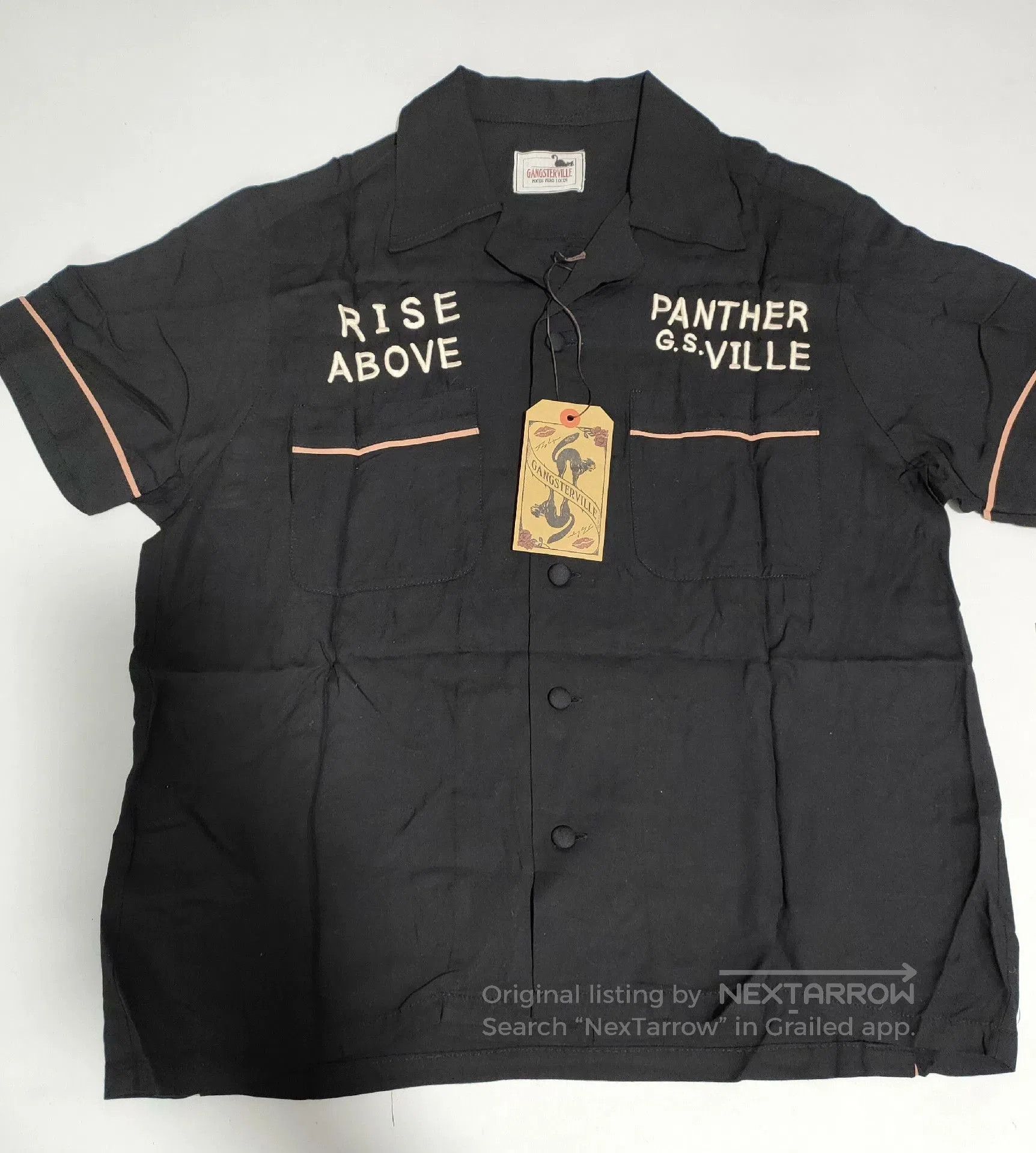 Gangster Doodles Gladhand Gangsterville Vintage Leopard Bowling Shirt. Size US S / EU 44-46 / 1 - 3 Thumbnail