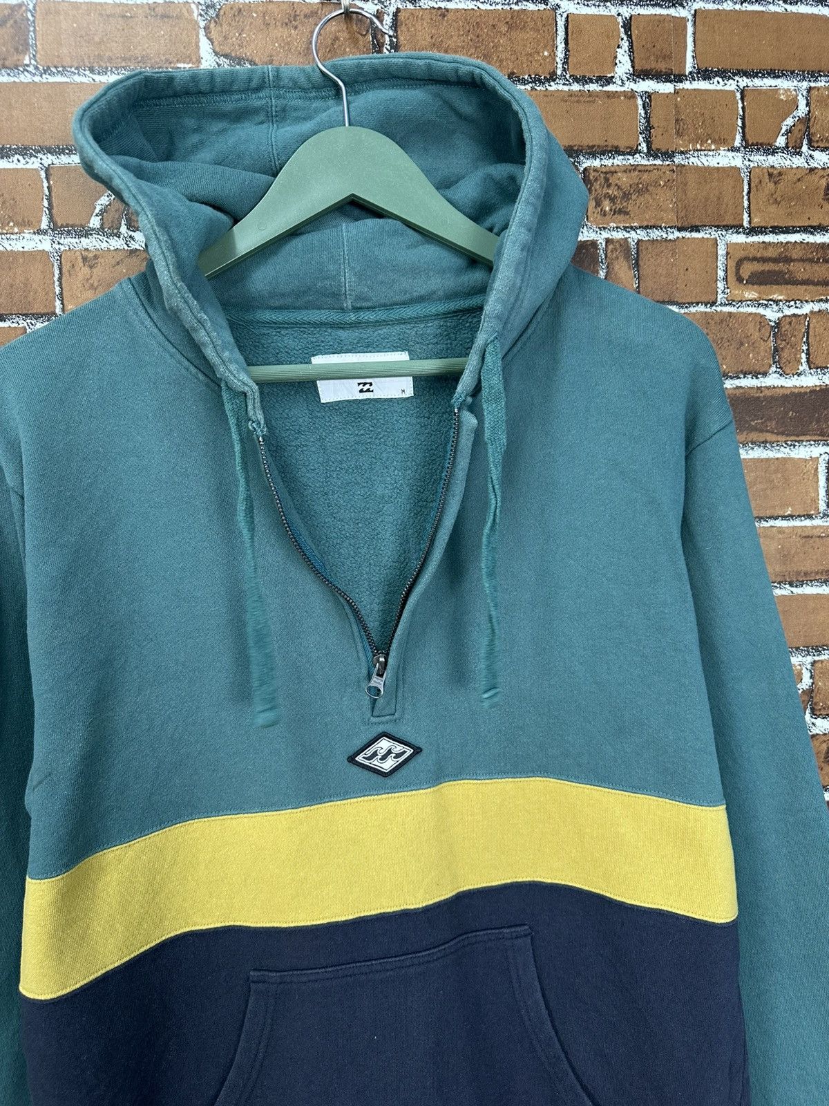 Billabong Y2k Billabong Half Zipper Color Block Hoodie Z423 Size US M / EU 48-50 / 2 - 5 Thumbnail