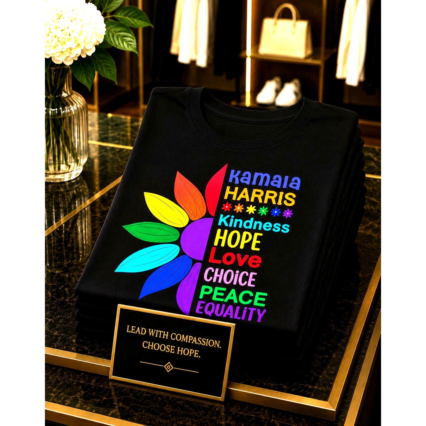 Other Kamala Harris TShirt Kindness Hope Choice Equality Blck 8/10 Size L / US 10 / IT 46 - 1 Thumbnail