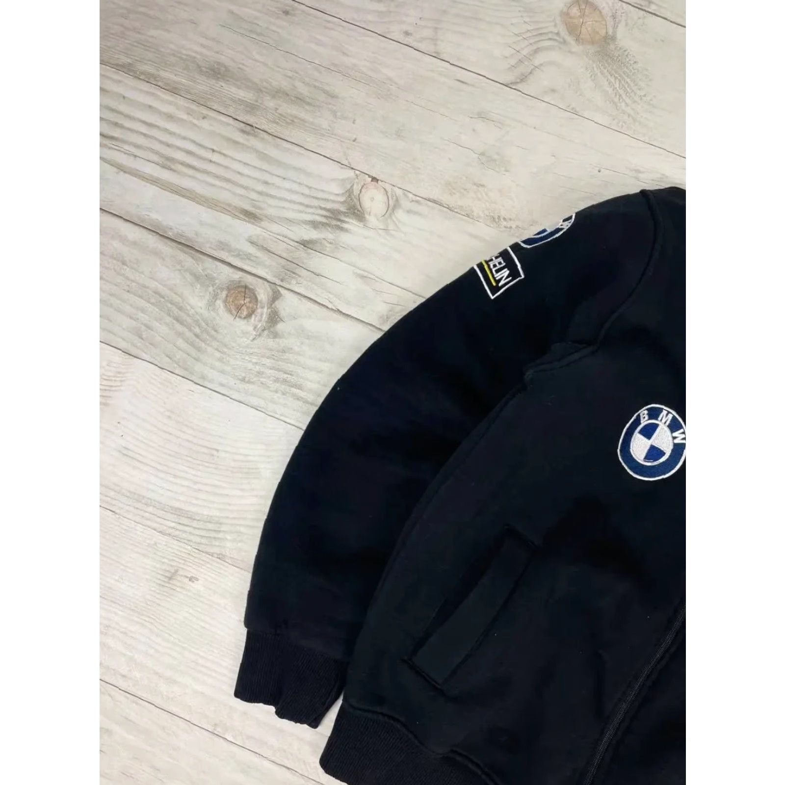 BMW VINTAGE BMW Racing Team Full Zip Sweatshirt Men L Black Logo Sweatshirt Size US L / EU 52-54 / 3 - 5 Thumbnail