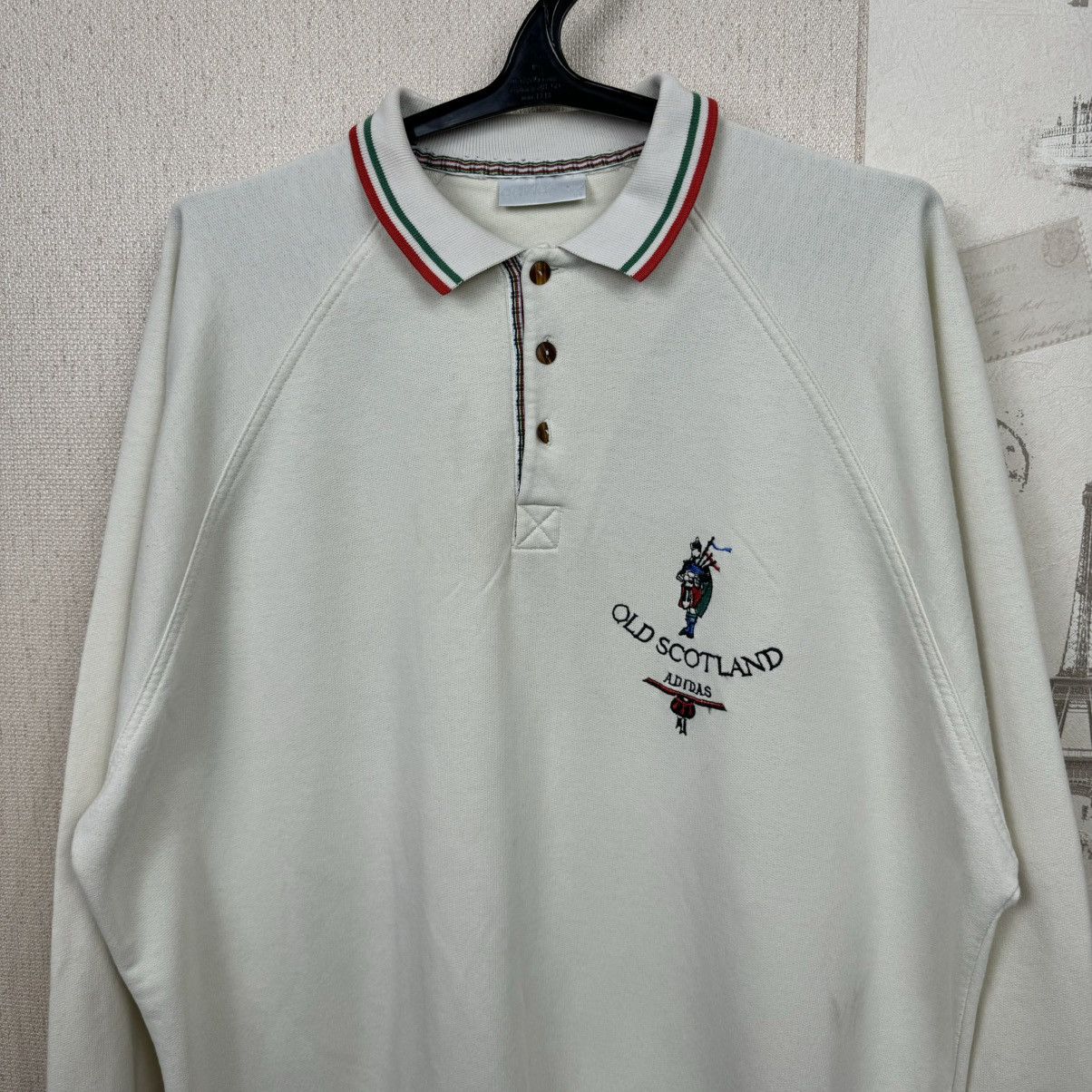 Adidas Vintage Adidas Old Scotland Sweartshirt Sz L Beige Mens Size US L / EU 52-54 / 3 - 8 Thumbnail