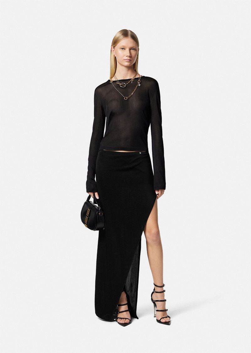 Versace o1y0226 Crewneck Sweater in Black Size XS / US 0-2 / IT 36-38 - 5 Thumbnail