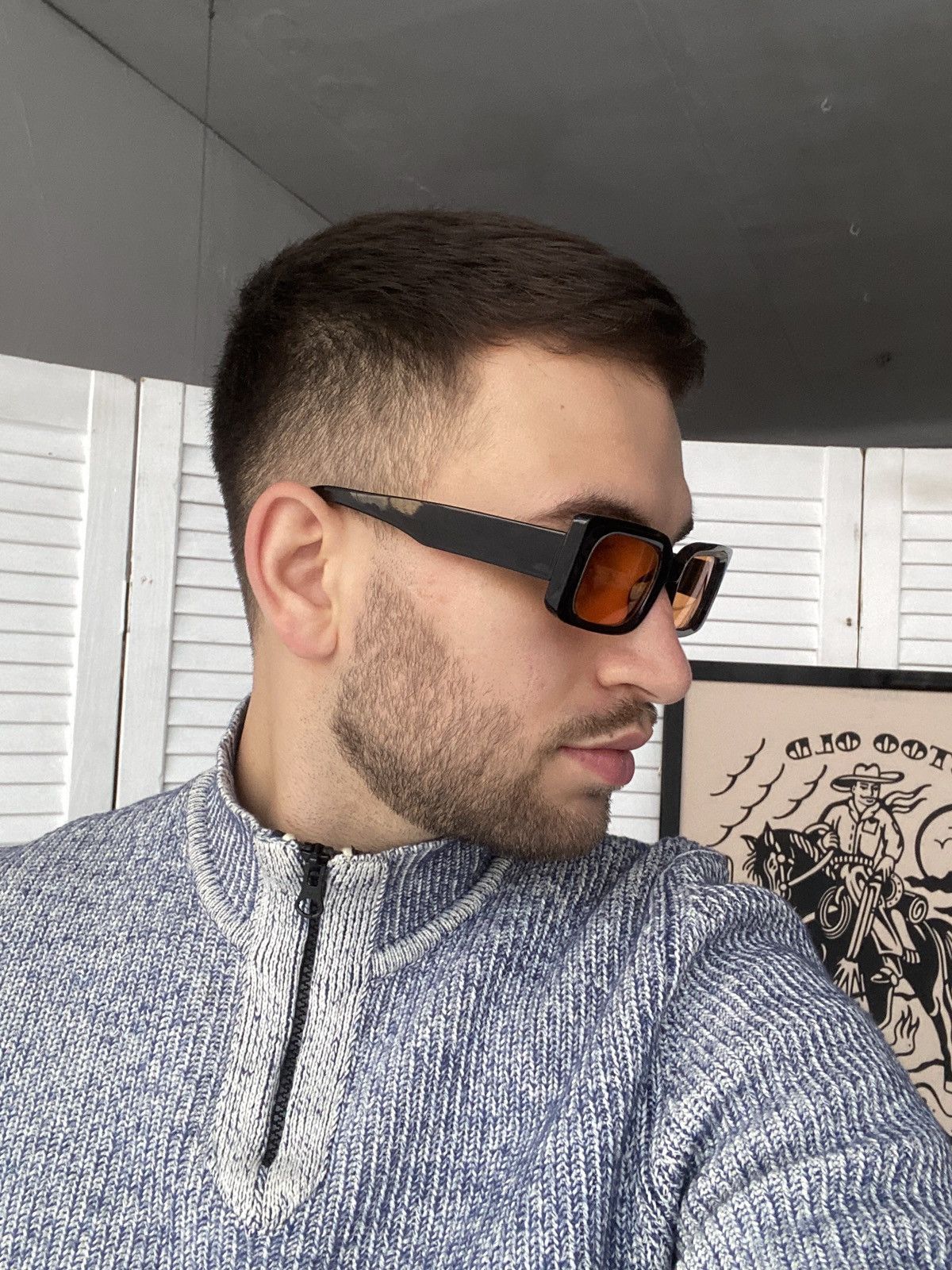 Japanese Brand × Vintage Vintage Y2K Orange Lenses Massive Frame Sunglasses Opium Size ONE SIZE - 15 Thumbnail