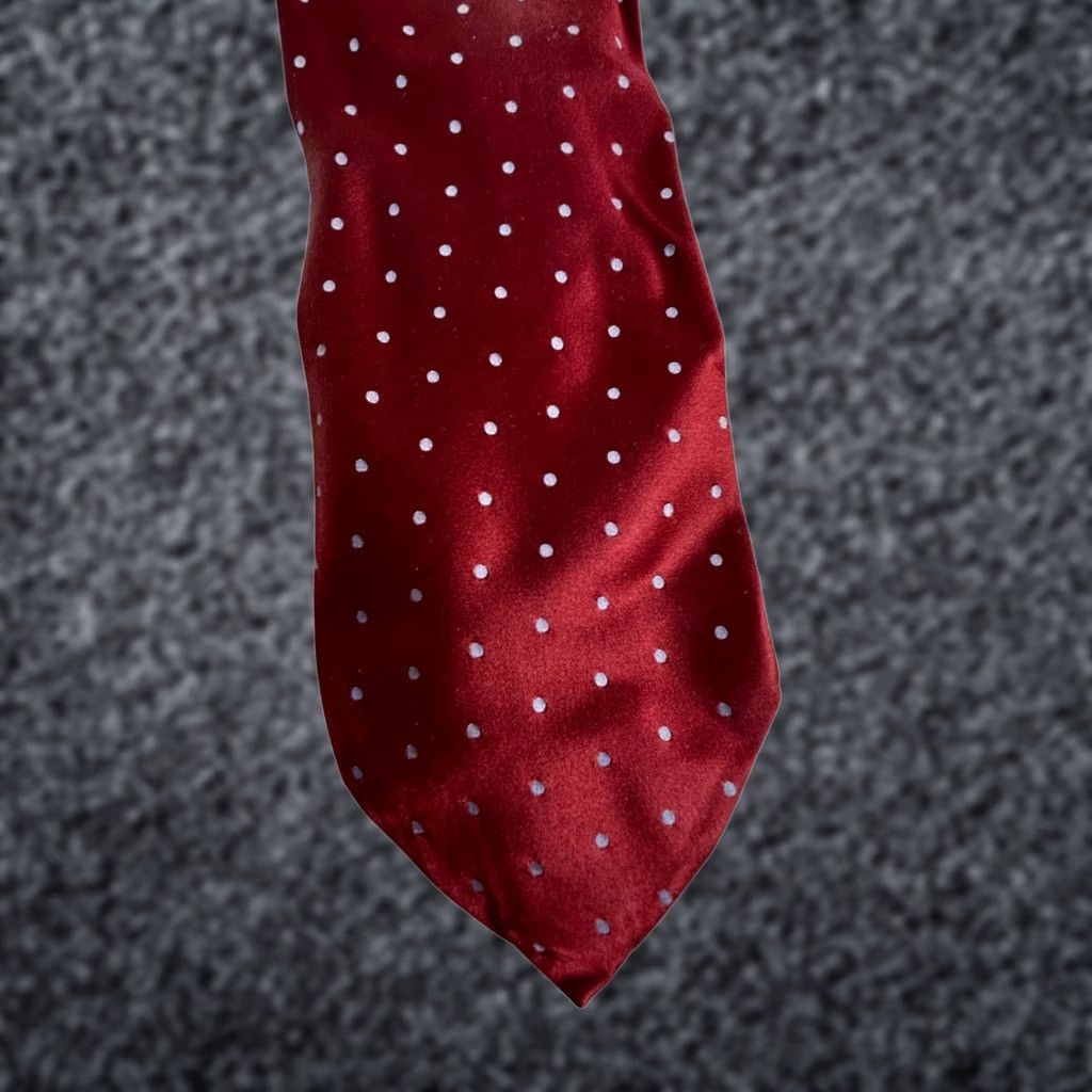 Brooks Brothers Brooks Brothers Makers Mens Red & White Polka Dot Pure Silk Tie Hand Made in USA Size ONE SIZE - 1 Thumbnail