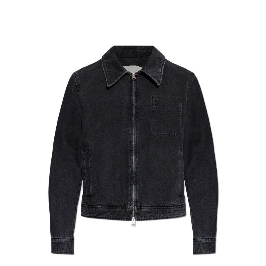 AMI AMI Alexandre Mattiussi Full Zip Red Track Jacket | Grailed