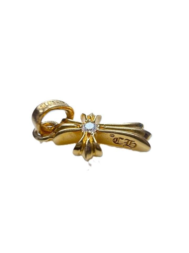 Chrome Hearts 22k Gold Baby Fat Diamond Size ONE SIZE - 5 Thumbnail