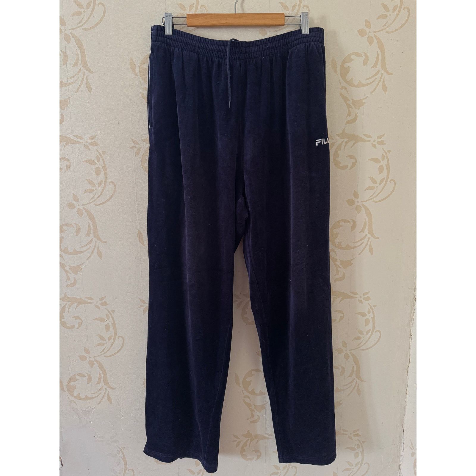 Fila Vintage Y2K FILA Blue Velour Track Suit Sweatsuit Mens Large Size 38R - 5 Thumbnail