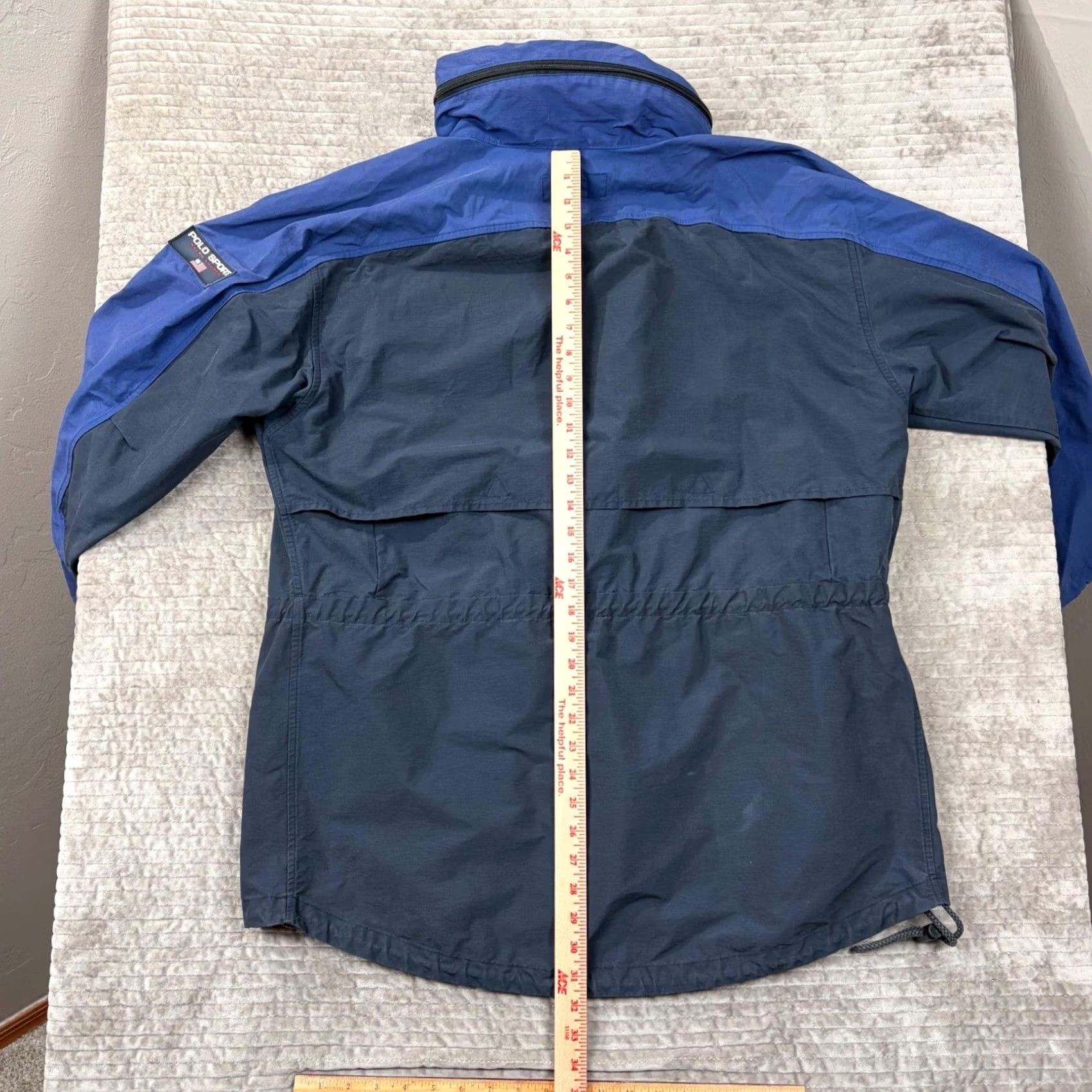 Polo Ralph Lauren VINTAGE Polo Sport Ralph Lauren Hooded Field Jacket Navy Blue Mens Large Size US L / EU 52-54 / 3 - 4 Thumbnail