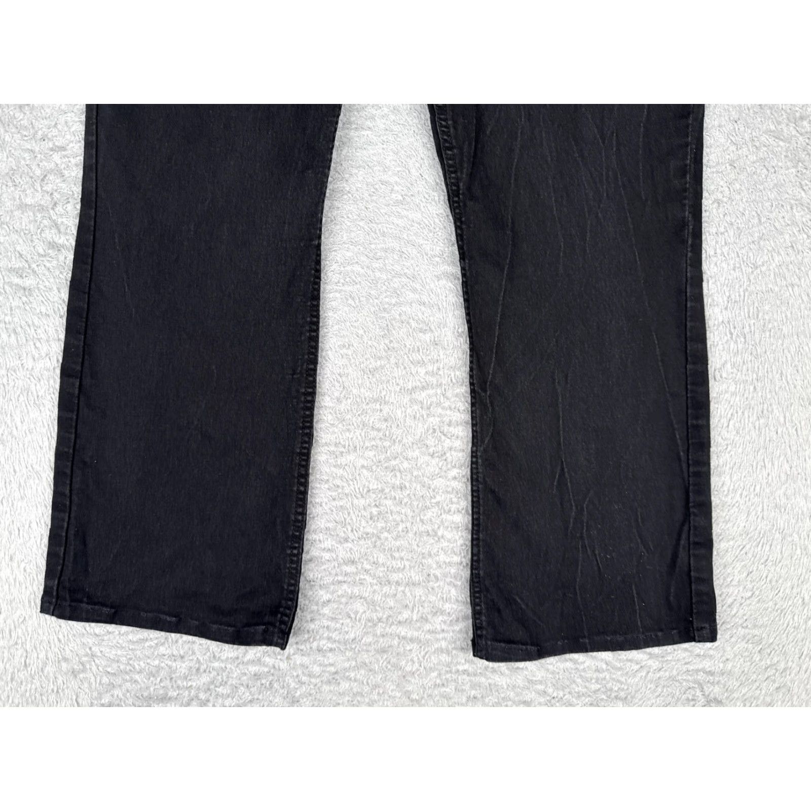 Lee Lee Riders Jeans Womens 14 Black Midrise Bootcut Stretch Denim Pants Casual Size 36" / US 14 / IT 50 - 2 Thumbnail