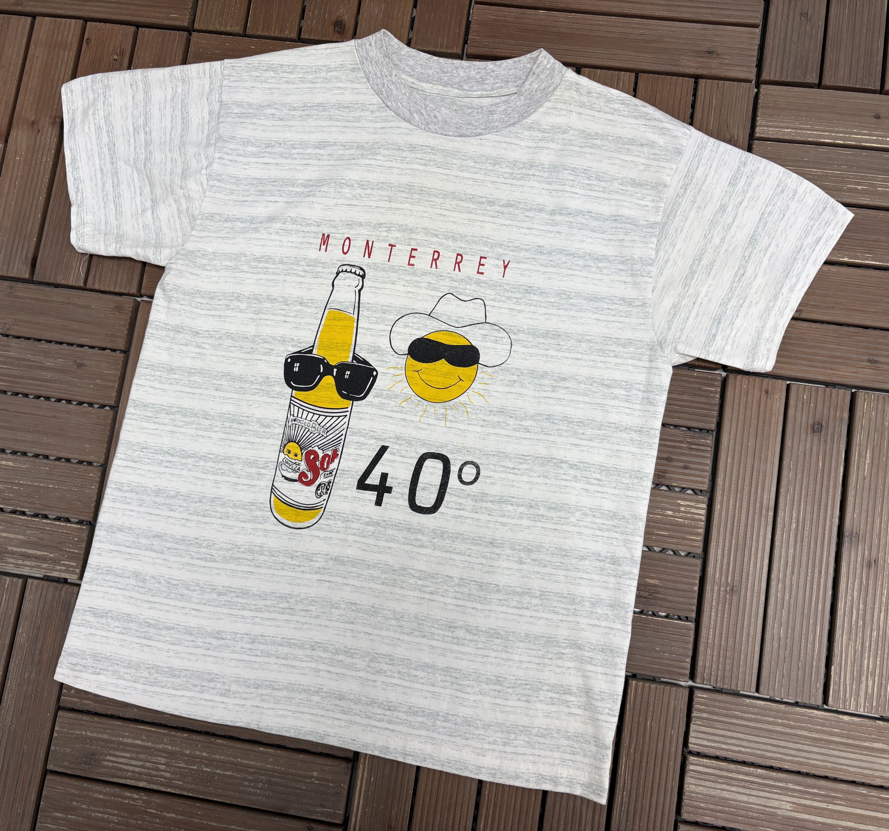 Vintage Sol Cerveza Monterey, Mexico Vintage Grey T-Shirt Tee Size US L / EU 52-54 / 3 - 3 Thumbnail