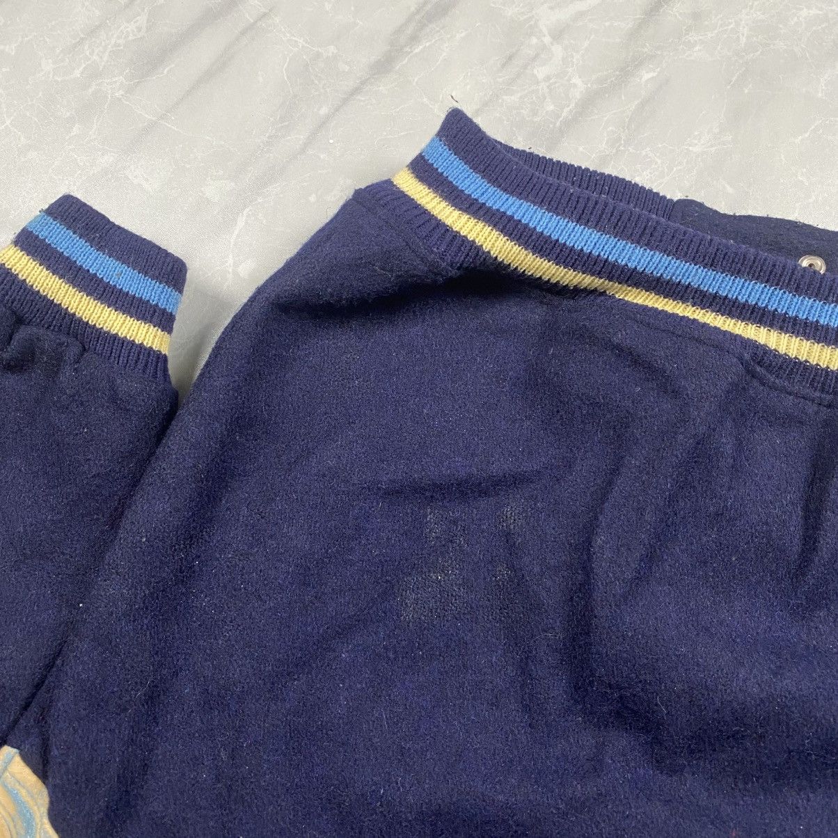 Japanese Brand Vintage 90s Caravach Kohmabon Japan Wool Varsity Jacket Size US M / EU 48-50 / 2 - 10 Thumbnail