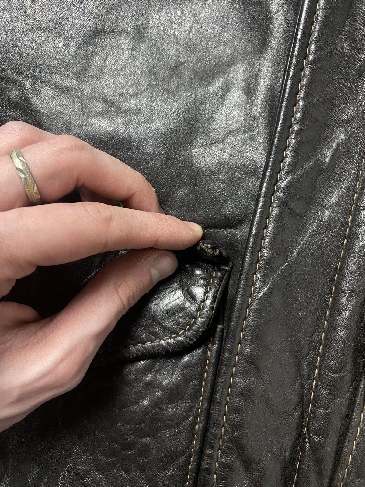 Schott MADE IN USA SCHOTT VINTAGE LEATHER FLIGHT BOMBER JACKET Size US M / EU 48-50 / 2 - 6 Thumbnail