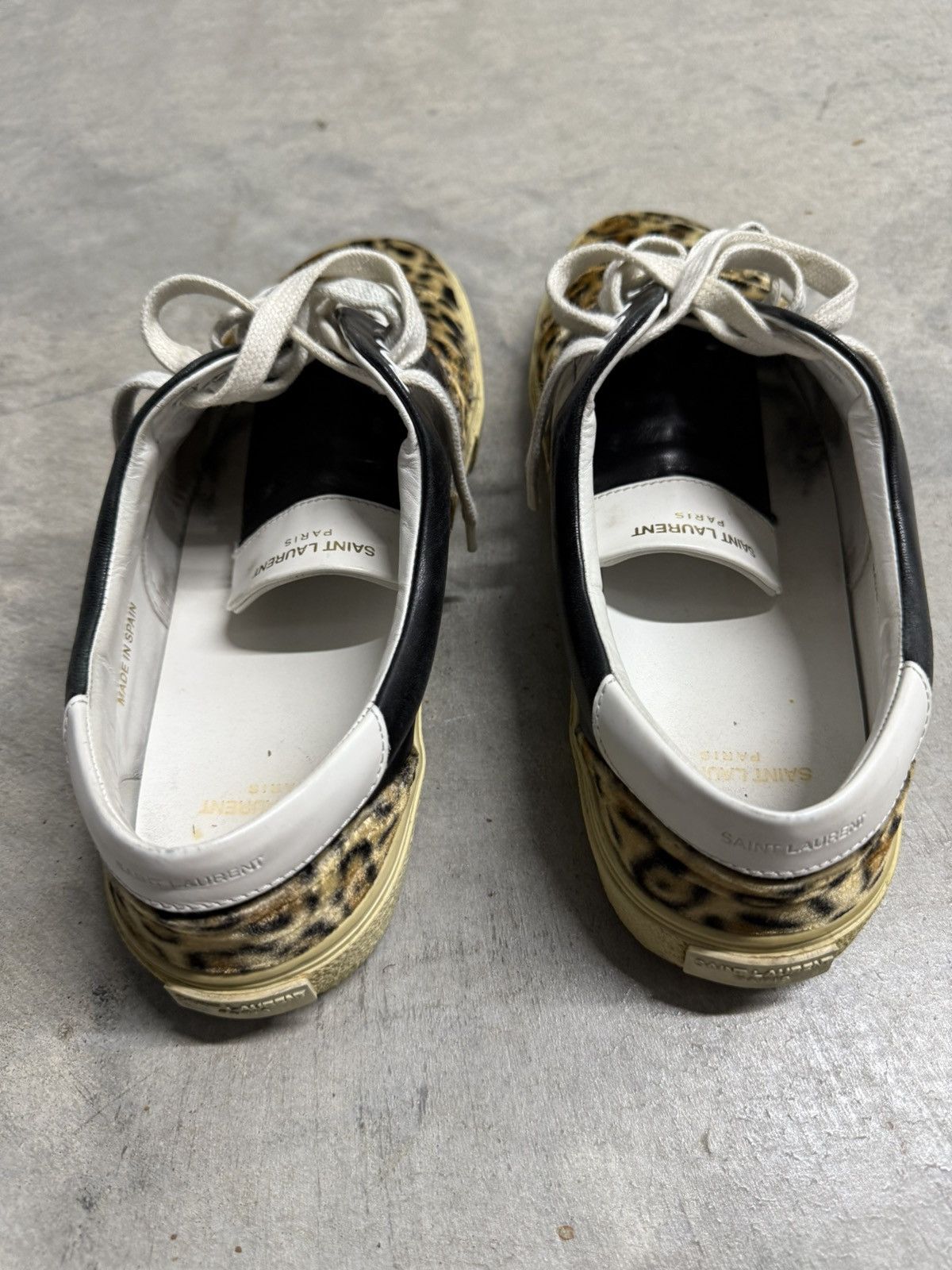 Saint Laurent Paris Saint Laurent Leopard Skate Sneakers Size US 10.5 / EU 43-44 - 5 Thumbnail