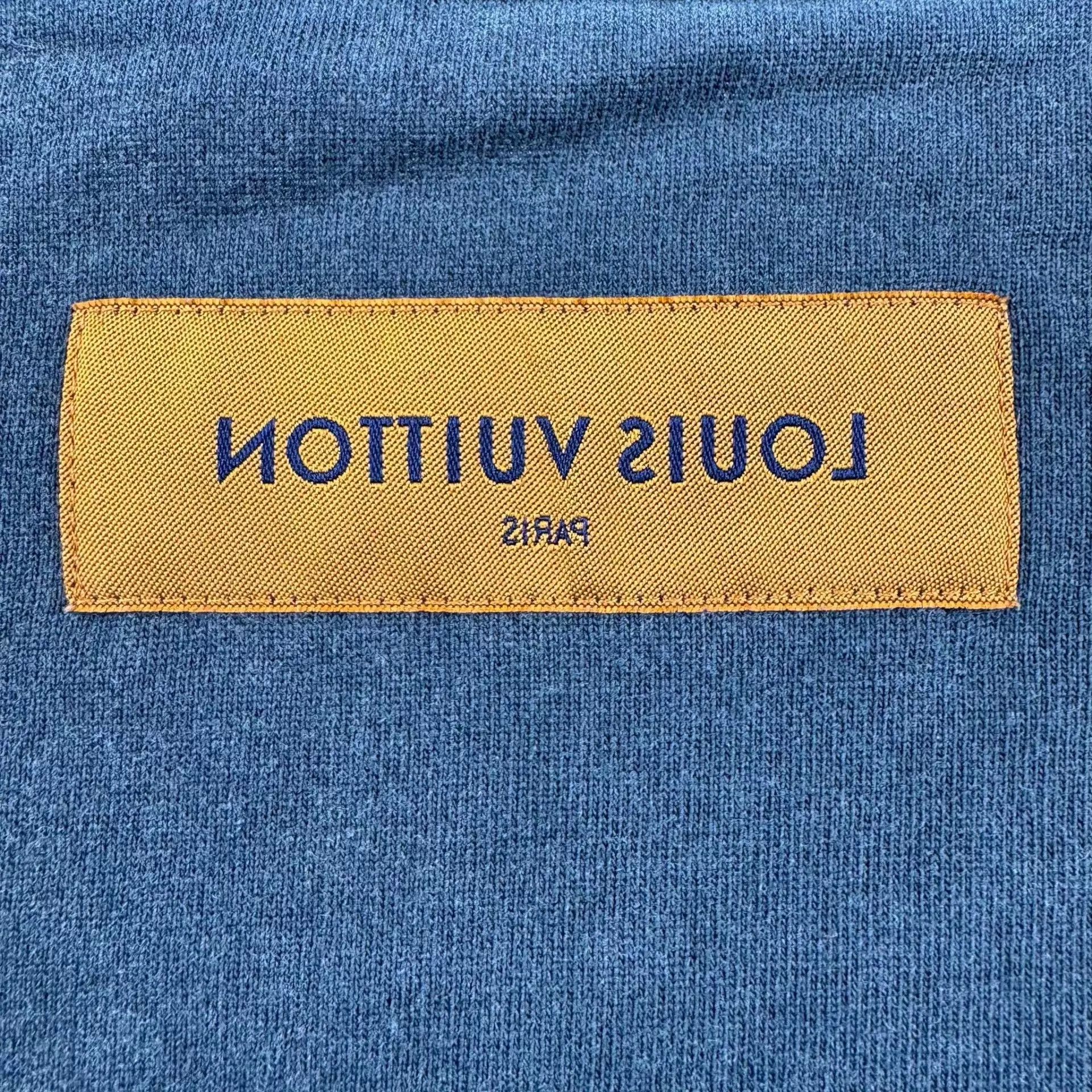 Louis Vuitton LV Cotton Short Sleeve Tee L Black & Gray 21 Size US L / EU 52-54 / 3 - 3 Thumbnail